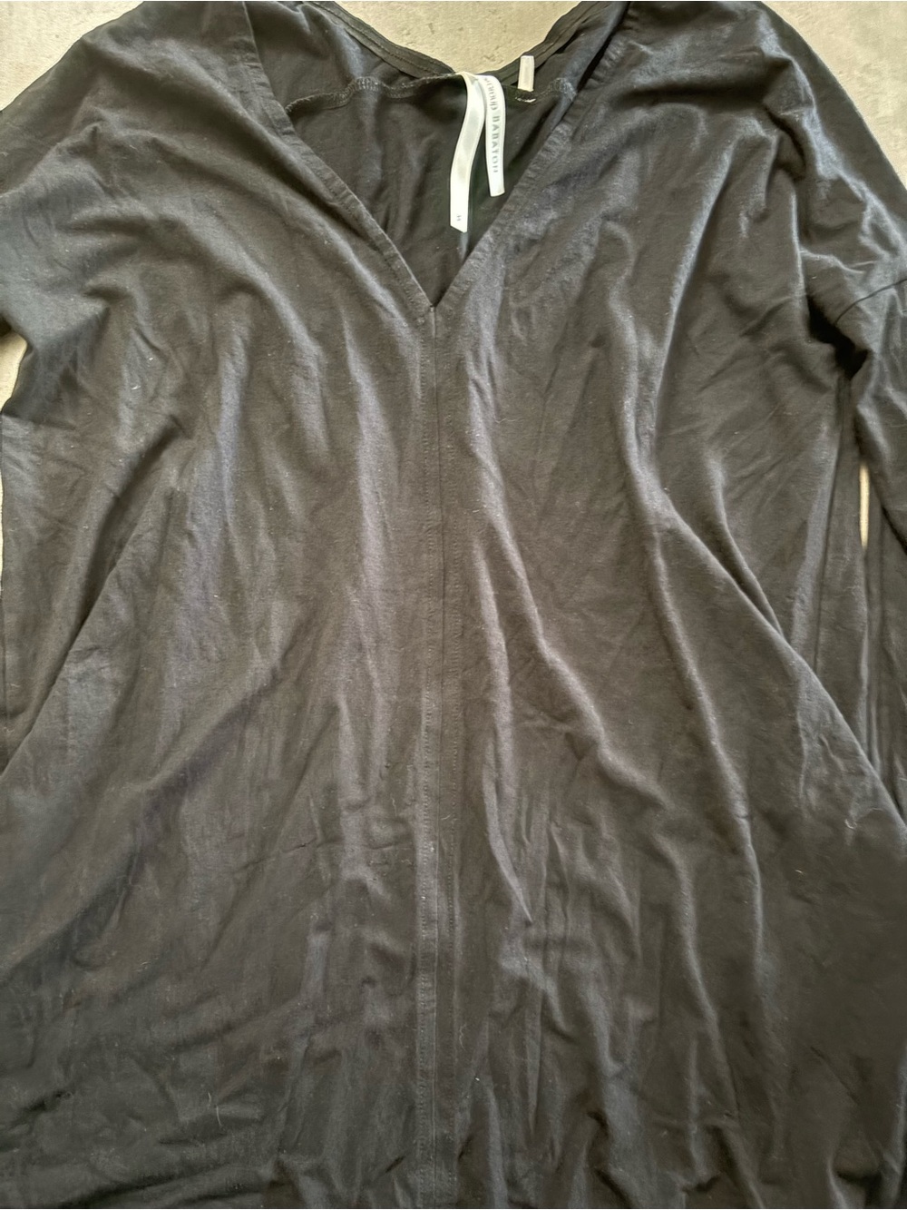 Babaton Black V-Neck Long Sleeve
